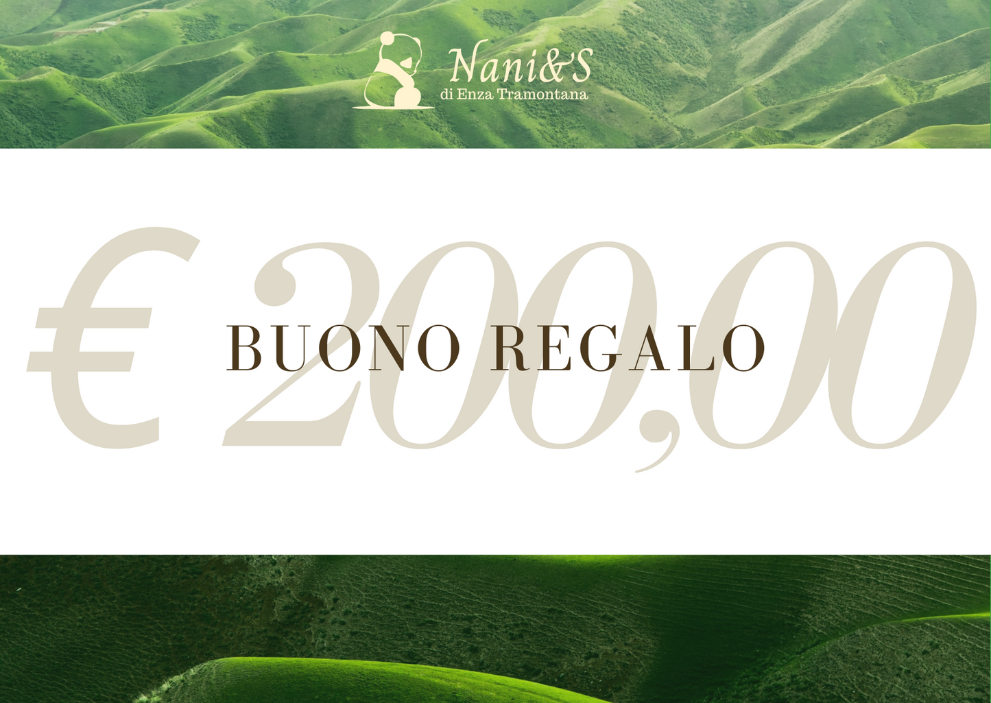 Buono regalo su Nani&S di Enza Tramontana