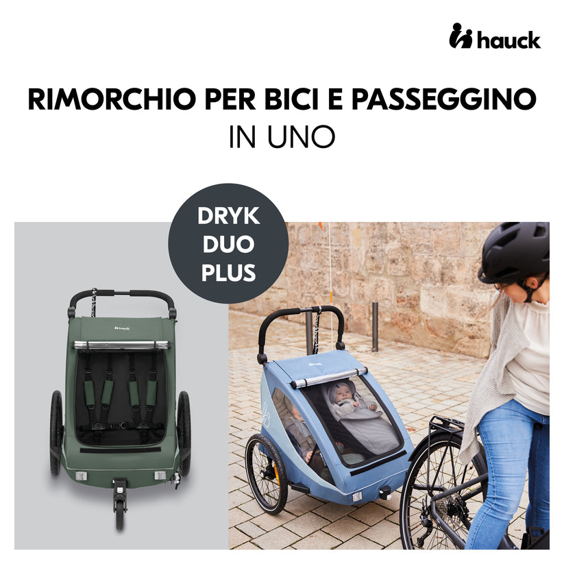 Hauck - Dryk Duo Plus rimorchio per bici
