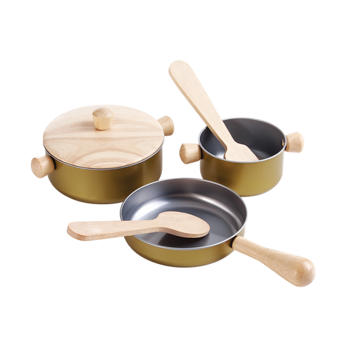 Plan Toys - Set di utensili da cucina