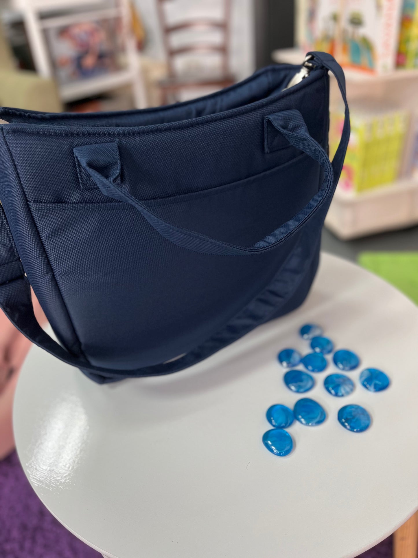 Leclerc- Borsa fasciatoio Influencer blu navy