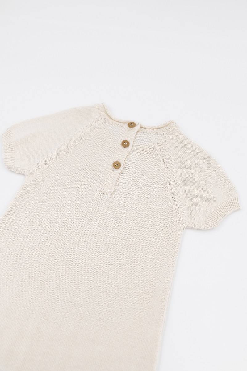 Bamboom+ - Pagliaccetto Righe Knitted - BIANCO 01