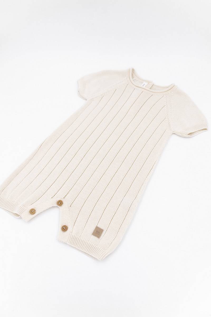 Bamboom+ - Pagliaccetto Righe Knitted - BIANCO 01