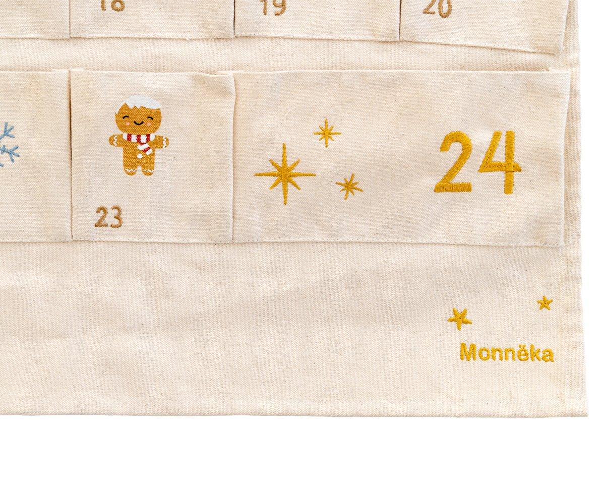 Tutete - Calendario dell'Avvento Monnëka Ricamato