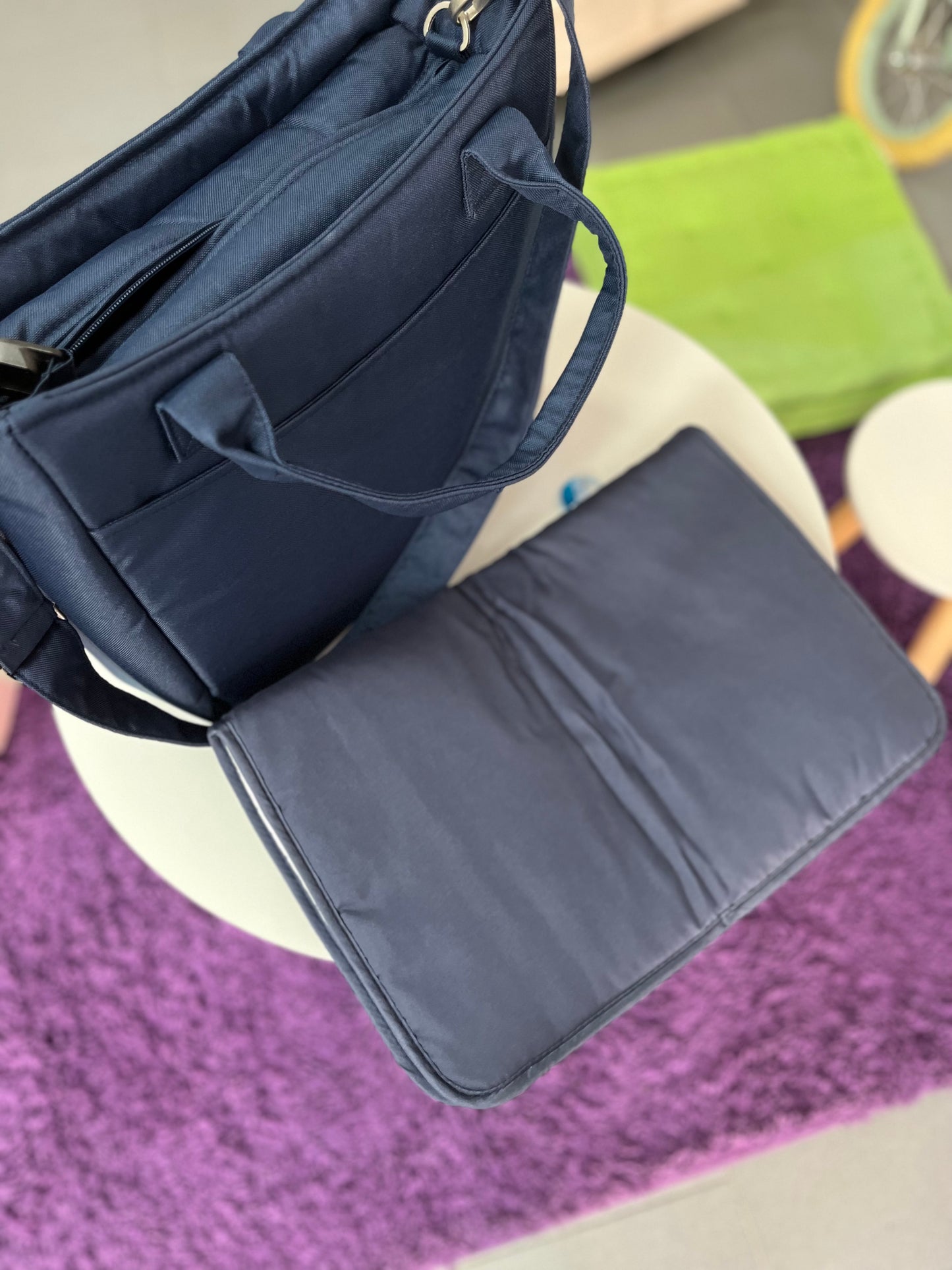 Leclerc- Borsa fasciatoio Influencer blu navy