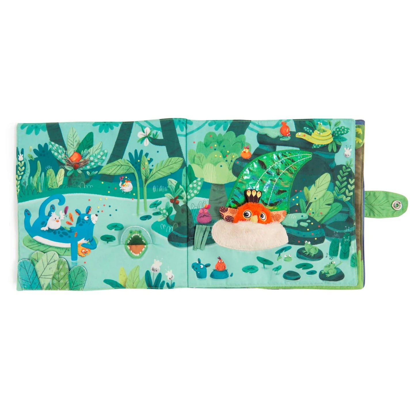 Moulin Roty - Grande libro attività in tessuto - Dans la Jungle