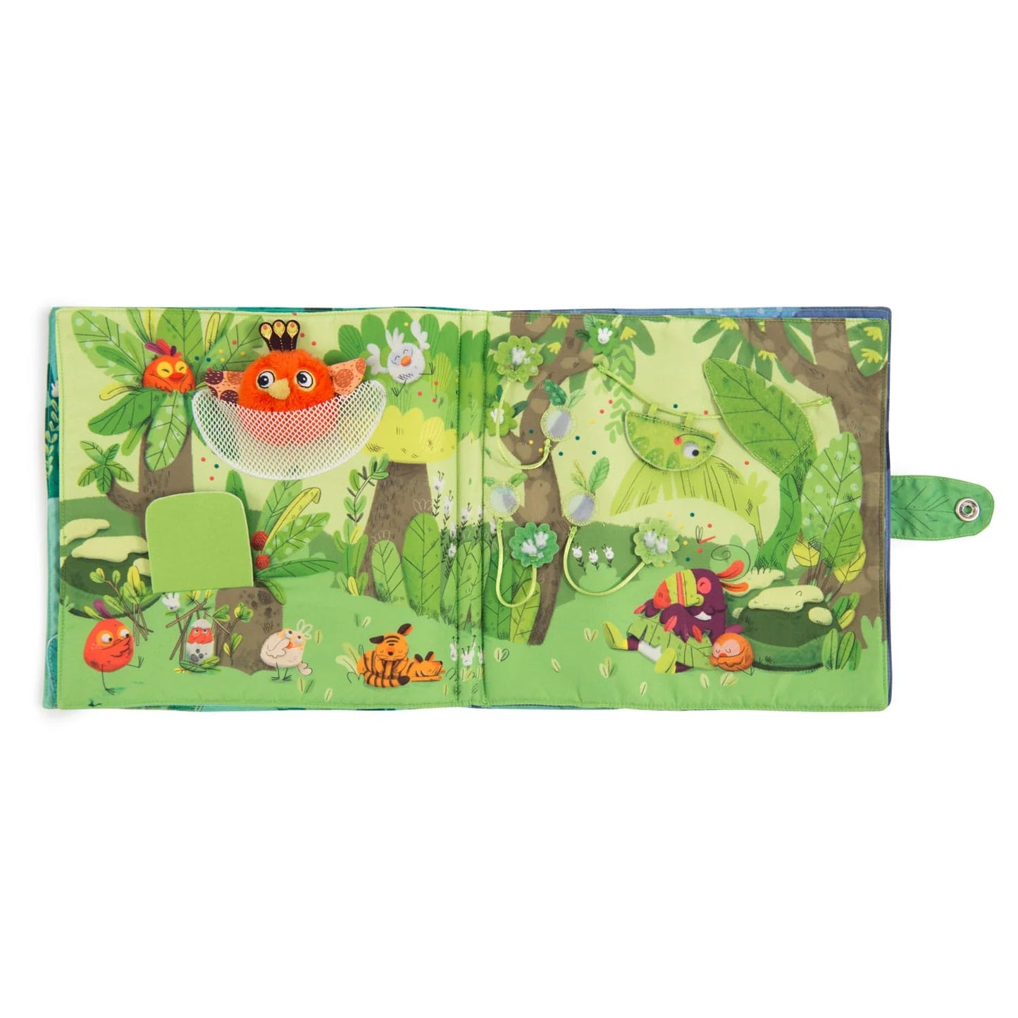 Moulin Roty - Grande libro attività in tessuto - Dans la Jungle