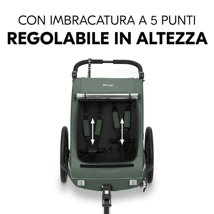 Hauck - Dryk Duo Plus rimorchio per bici
