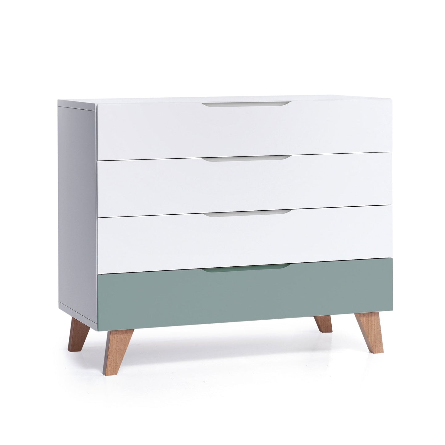Alondra - Cassettiera bambini legno (4 cassetti) stile nordico