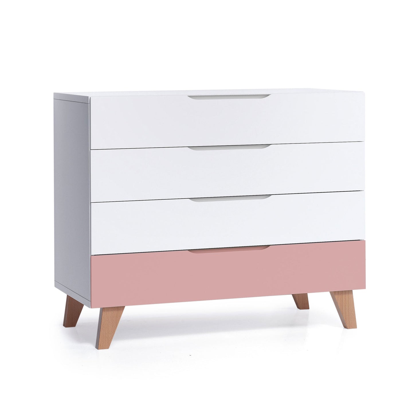 Alondra - Cassettiera bambini legno (4 cassetti) stile nordico