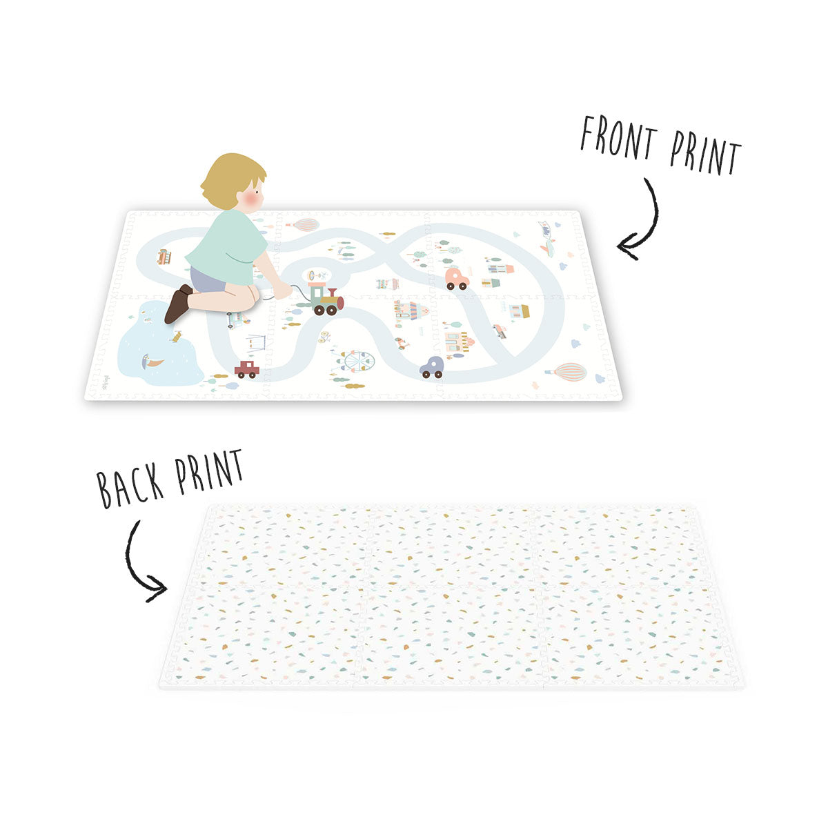 Play&Go - EEVA Spielmatte - (180 x 180 cm - 9 Fliesen)