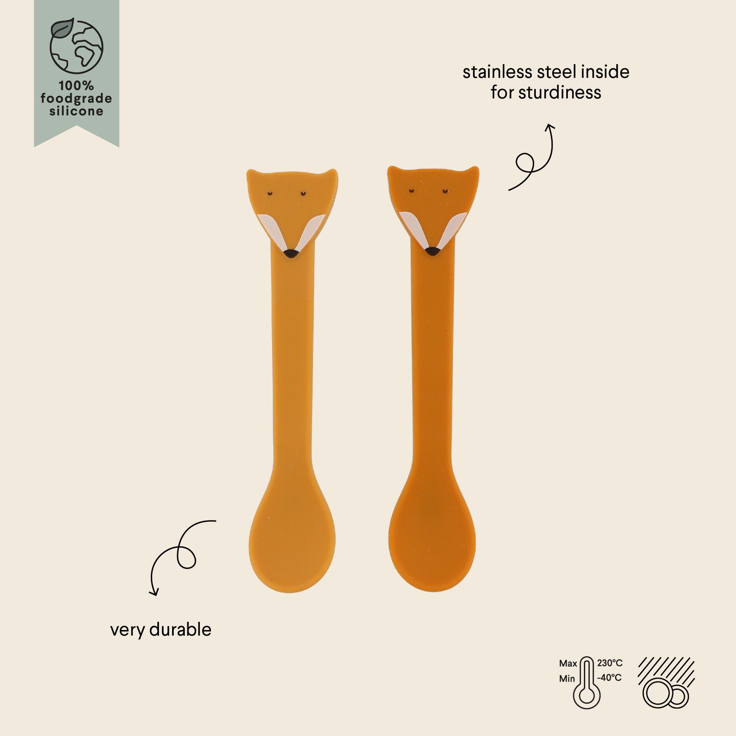 Trixie - Set pappa in silicone - Mr Fox