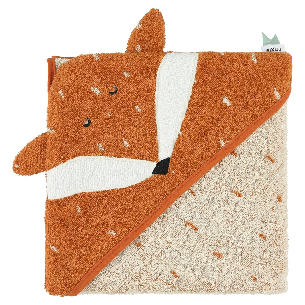 Trixie - Asciugamano con cappuccio - Mr. Fox - 75 X 75 cm
