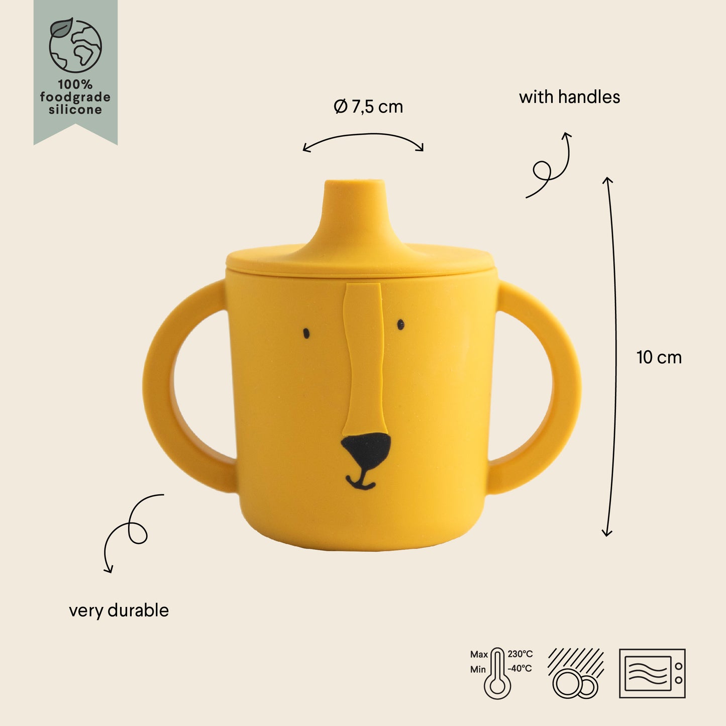 Trixie - Set pappa in silicone Mr Lion