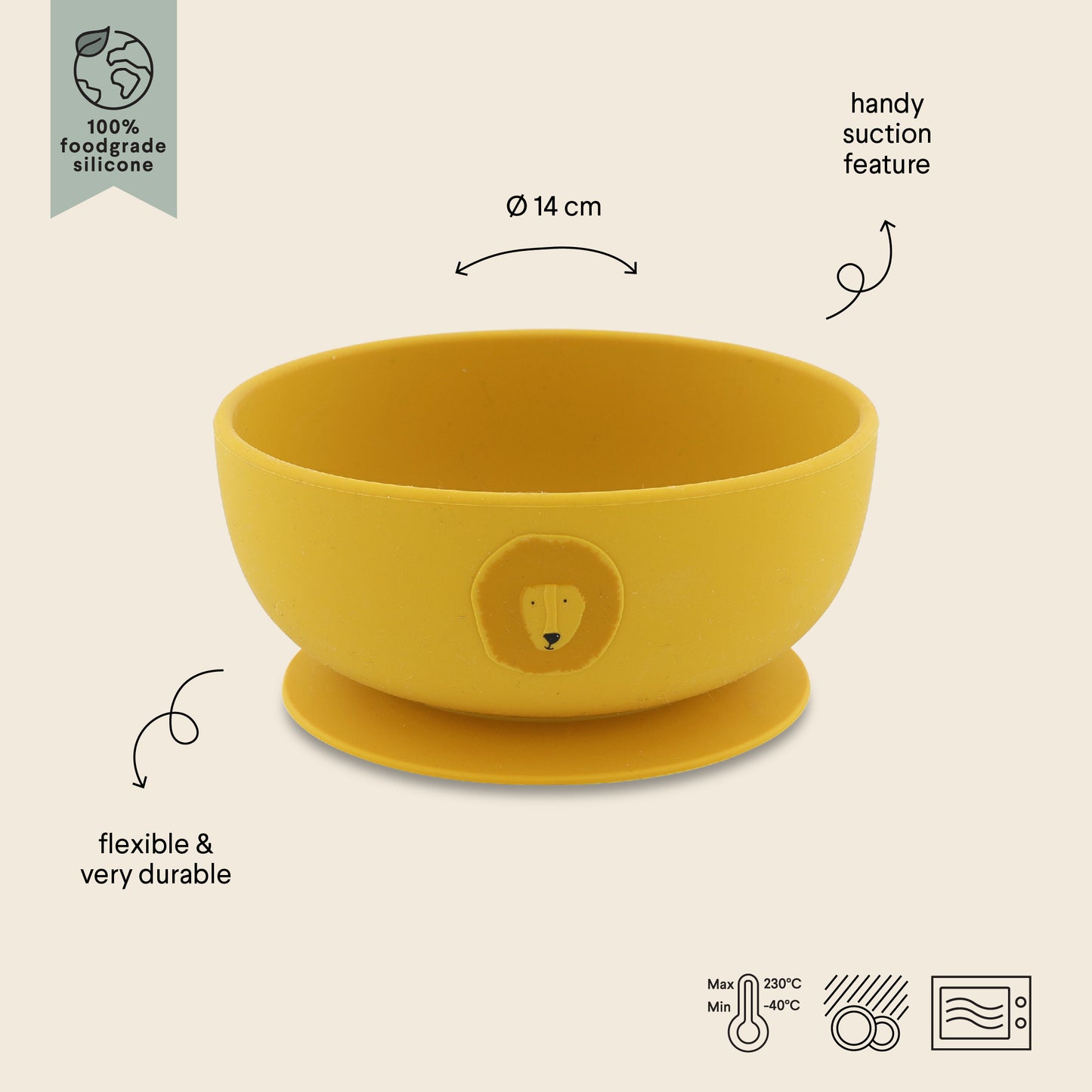 Trixie - Set pappa in silicone Mr Lion
