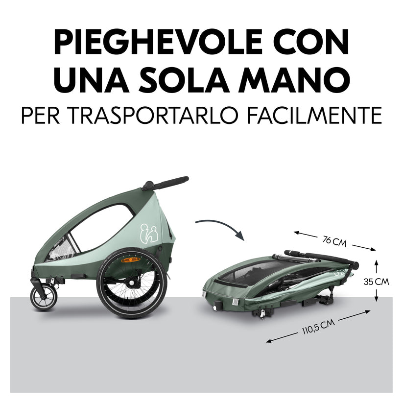 Hauck - Dryk Duo Plus rimorchio per bici