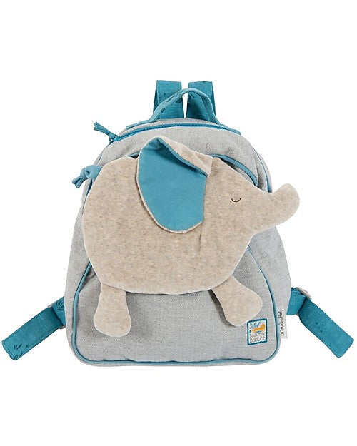 Moulin Roty – Weicher Bergamotte-Elefant-Rucksack