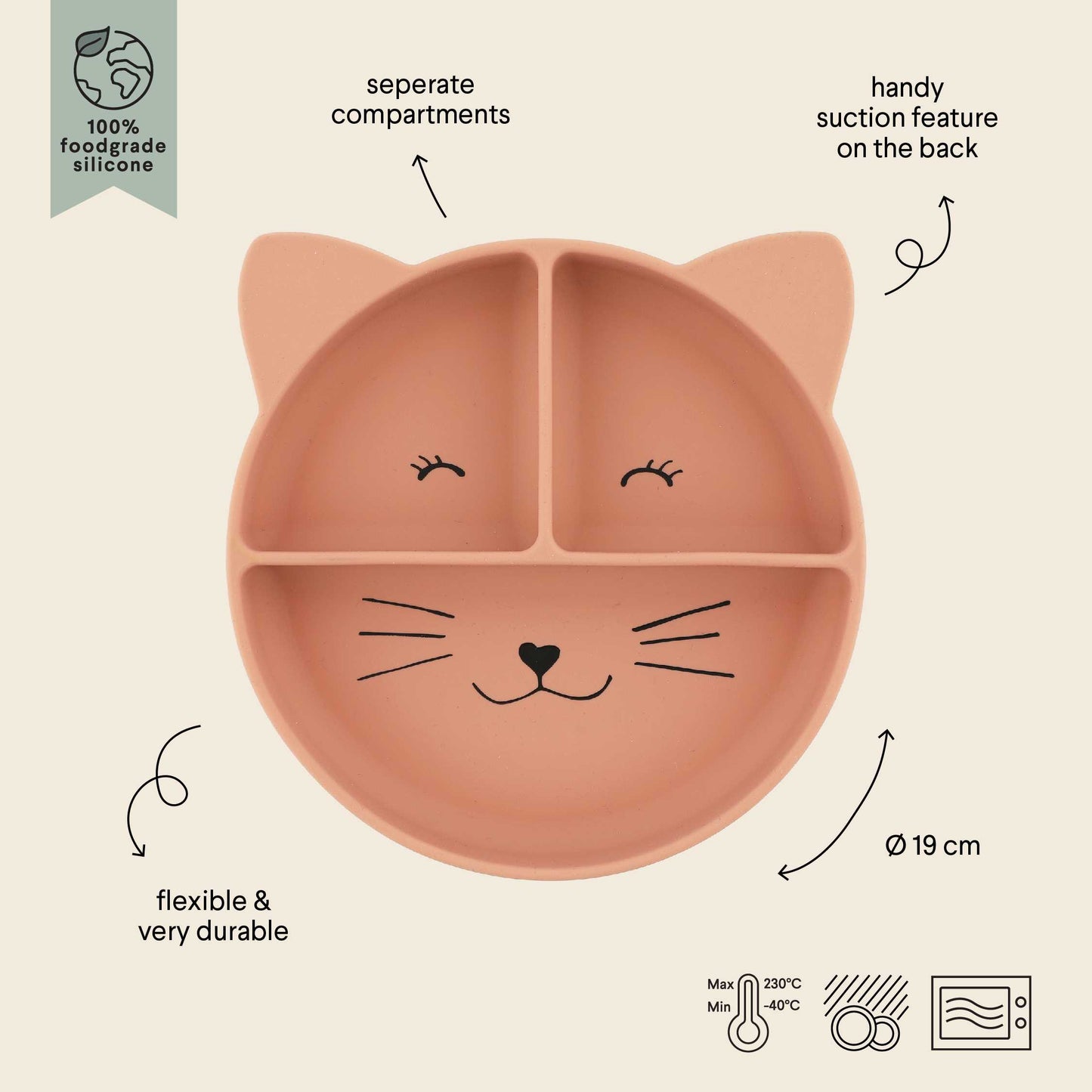 Trixie - Set pappa in silicone - Mrs Cat