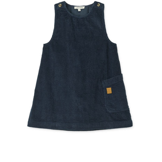 Liewood - Abito Scamiciato in velluto a coste Annamay - Navy Classic