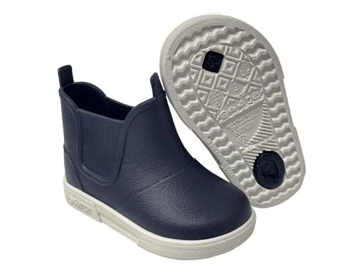 Boatilus - Baby Beatly - Stivale da pioggia alla caviglia in gomma - Navy/White