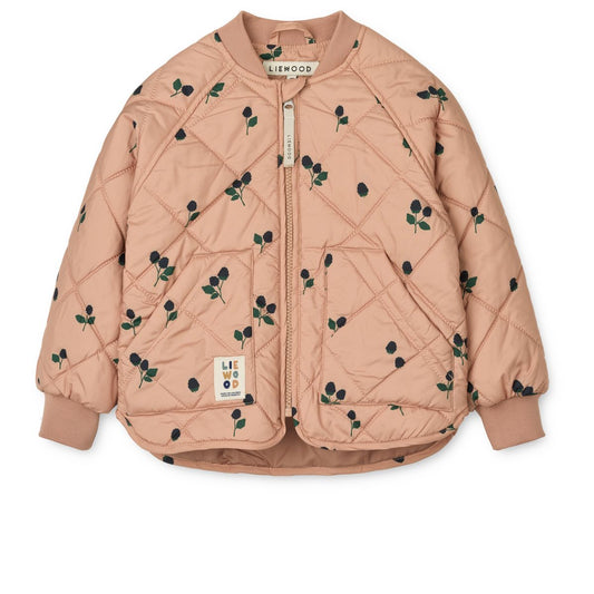 Liewood - Giacca termica Zella - Berry / Pale Tuscany / Embroidery