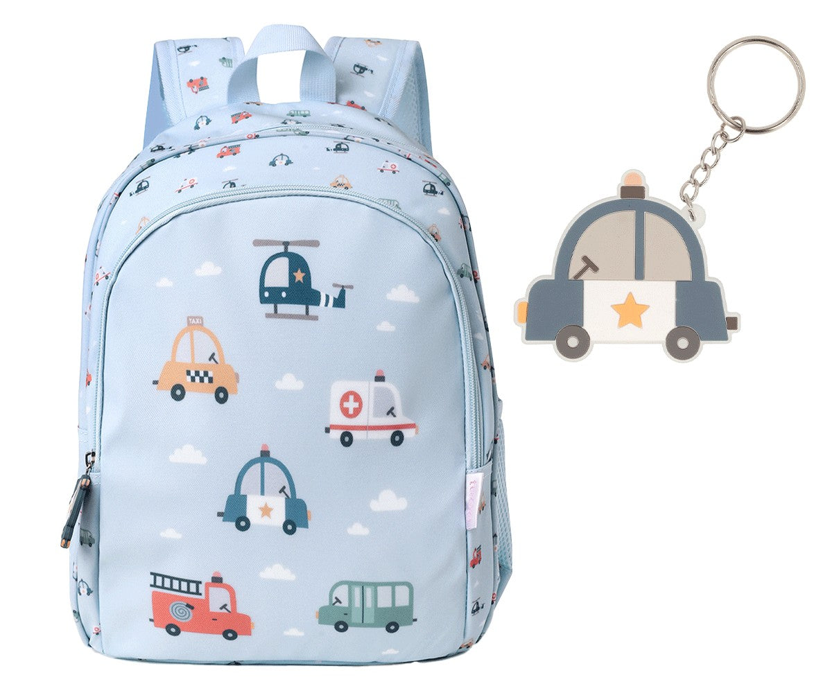 Tutete - Zainetto Maxi "City Cars" + Portachiavi Personalizzabile