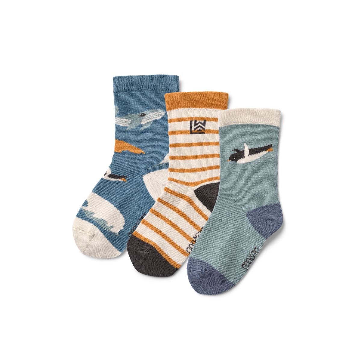 Liewood - Calze 3 Pack - Artic Sea / Ocean View