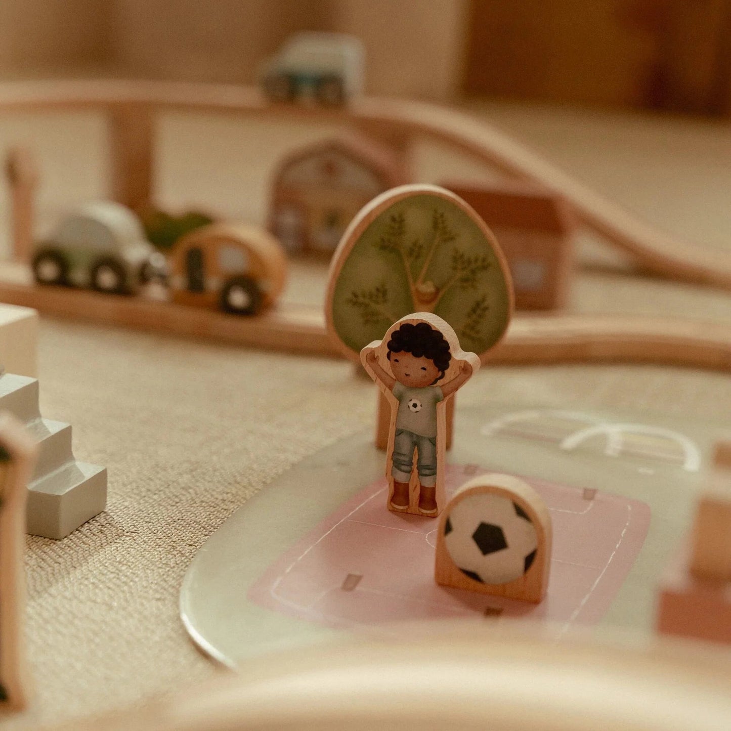 Little Dutch - Pista trenino in legno XL (114 pz)