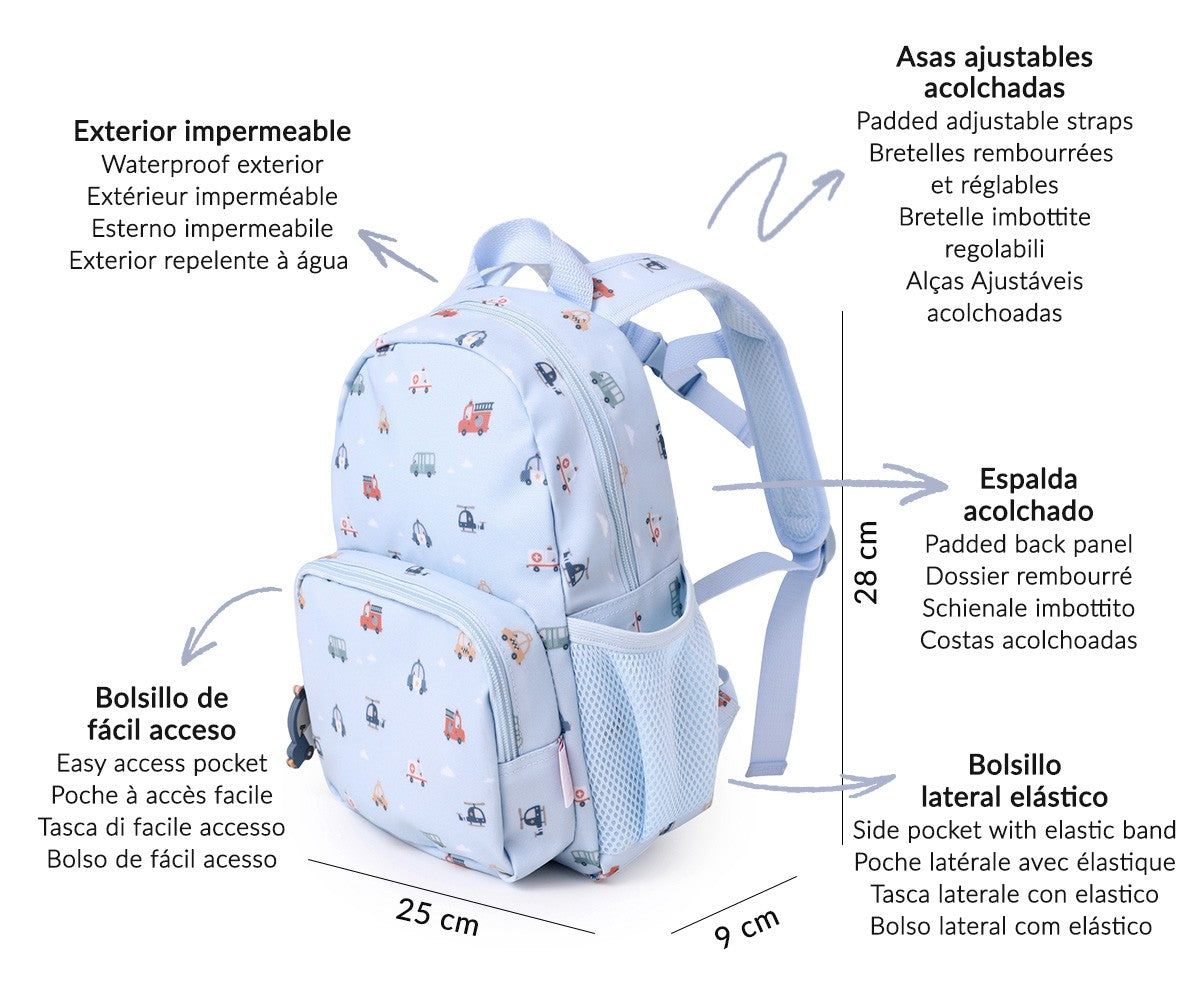 Tutete - Zainetto "City Cars" Personalizzabile
