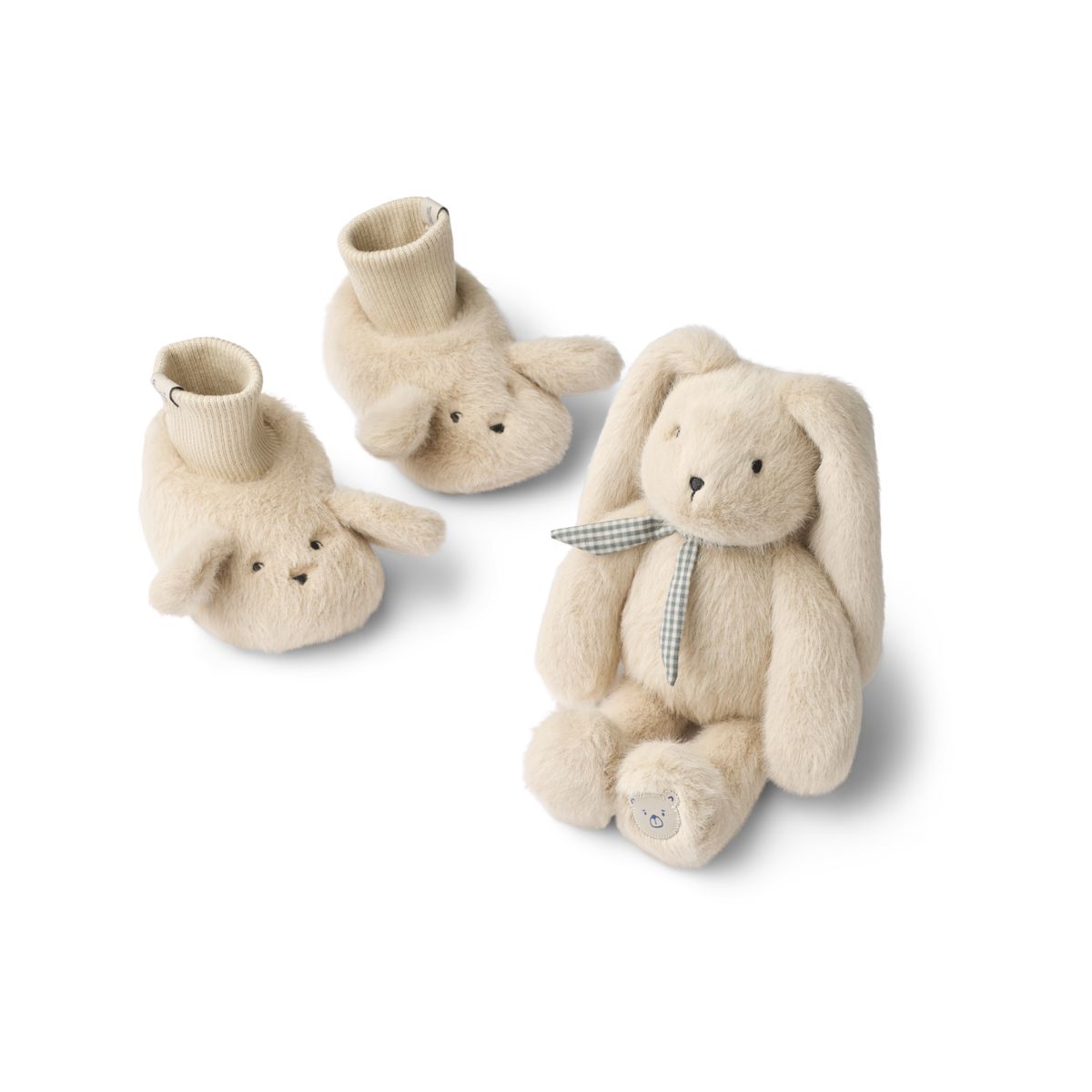 Basim Rabbit Baby Plush Gift Set - Coniglio Peluche + Pantofole Size 16/17