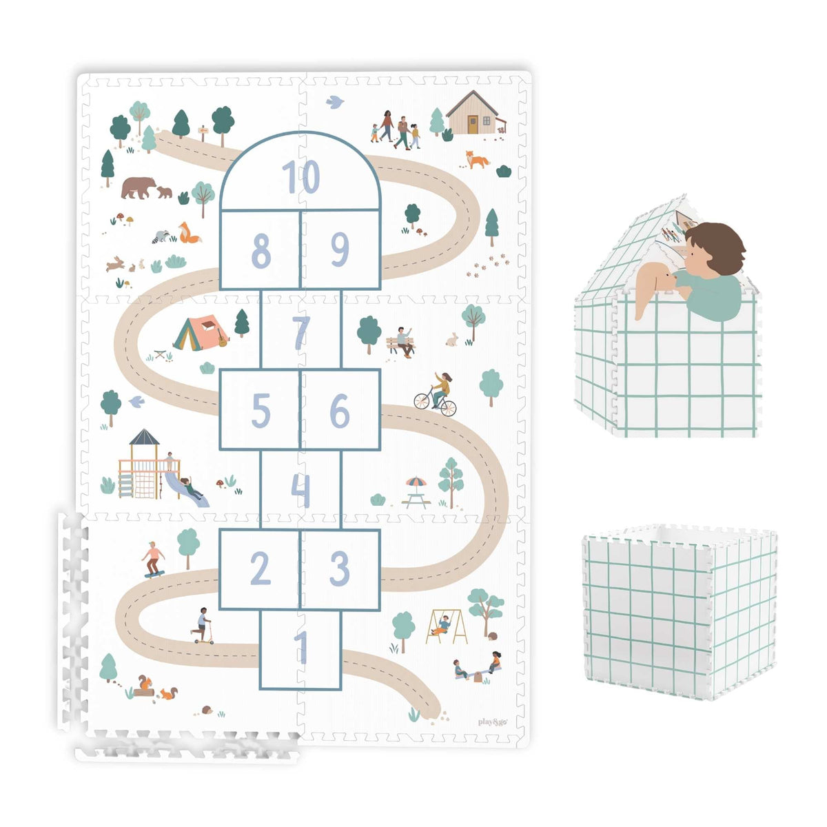 Play&Go - EEVA Spielmatte - (180 x 180 cm - 9 Fliesen)