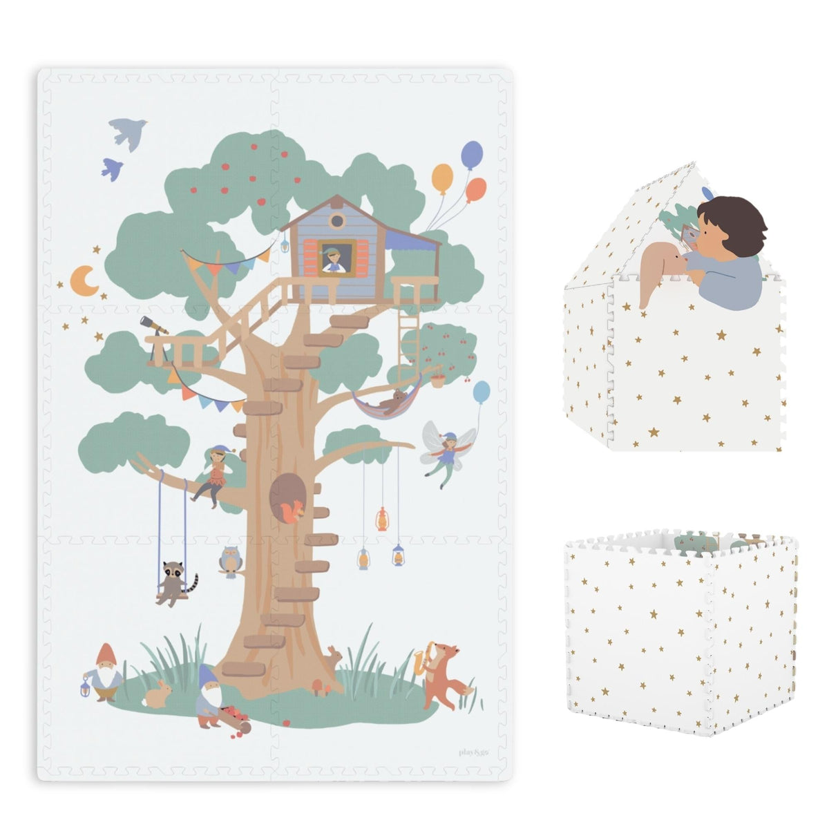 Play&Go - EEVA Spielmatte - (180 x 180 cm - 9 Fliesen)