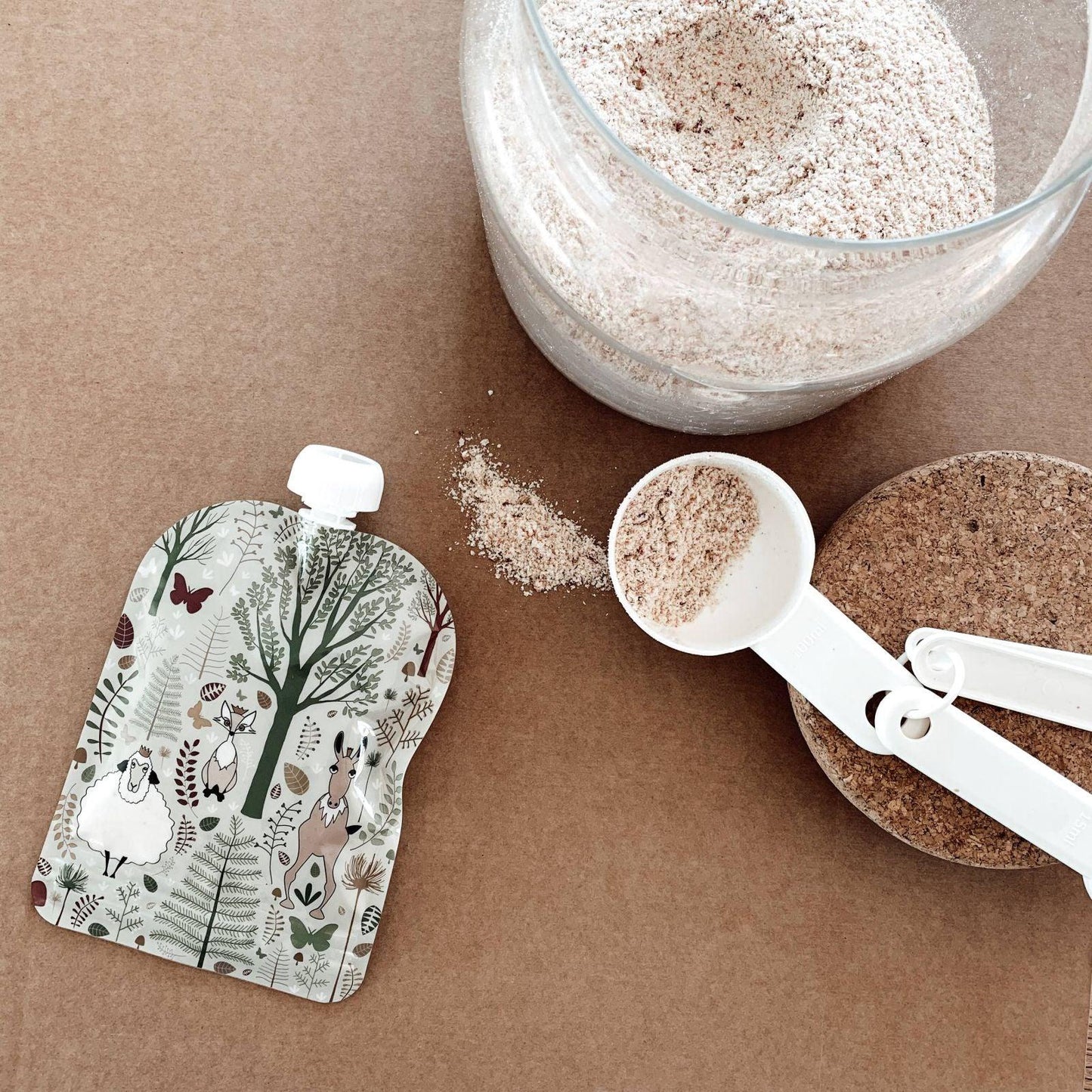 Baby Livia - Squeezy - Confezione 6 tasche riutilizzabili per alimenti - Nani&S di Enza Tramontana