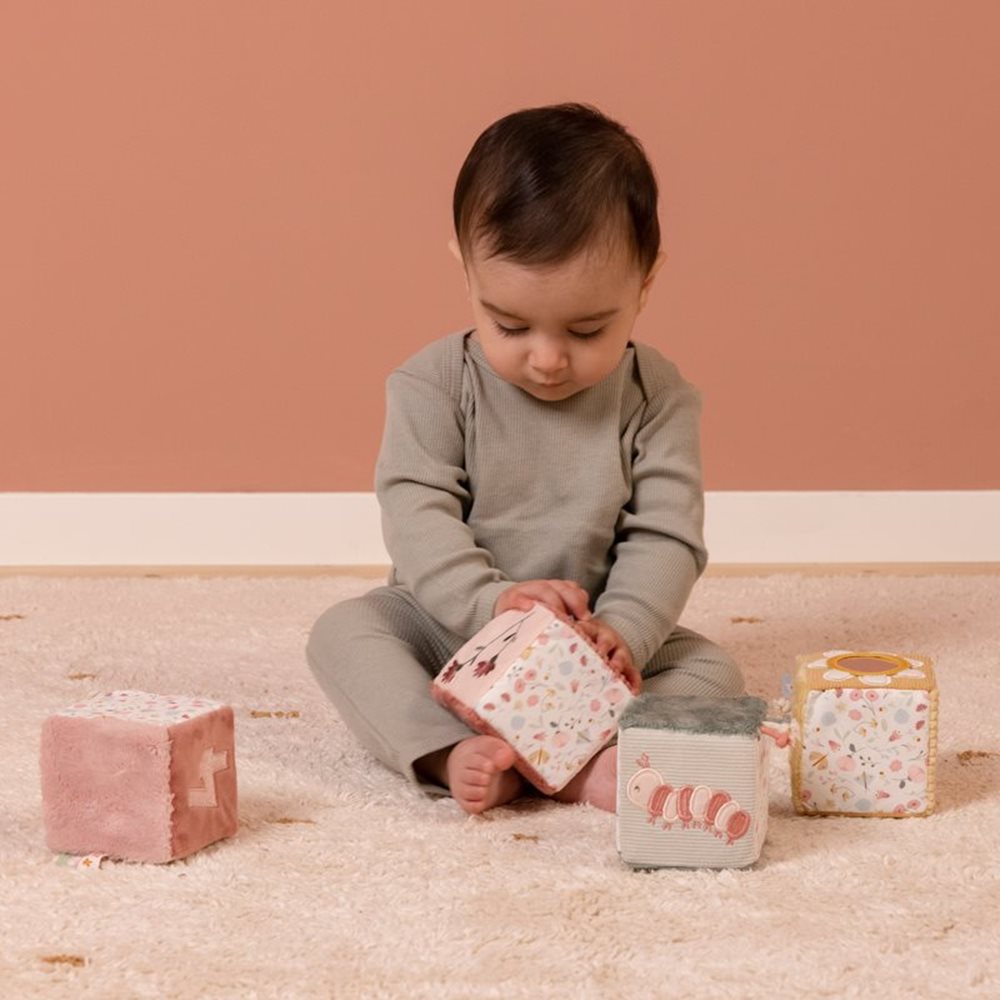 Soft Cubes Set - Blumen und Schmetterlinge
