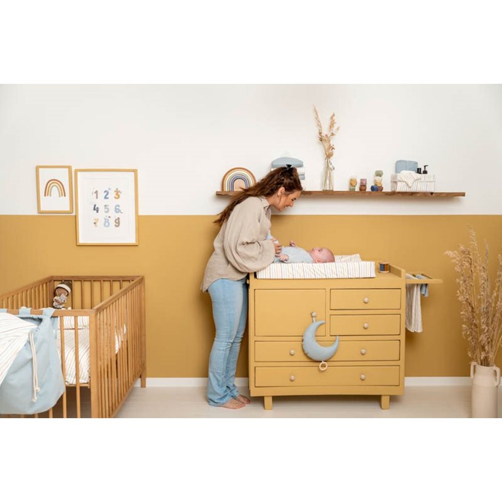 Little Dutch - Cestino rettangolare Vintage Sunny Stripes