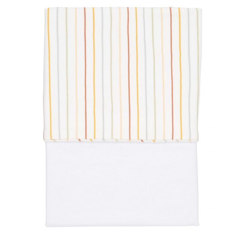 Lenzuolo culla 110x140cm Vintage sunny stripes