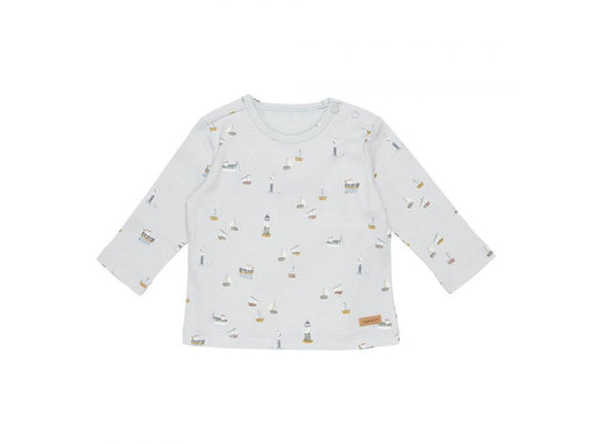 Little Dutch - Maglietta a maniche lunghe "Baia dei marinari - Blu" 50/56