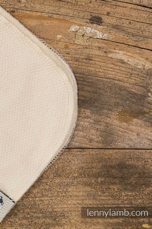 Lenny lamb - set di pannolini lavabili- Herringbone Natural & Brown & Black Stripes MOS