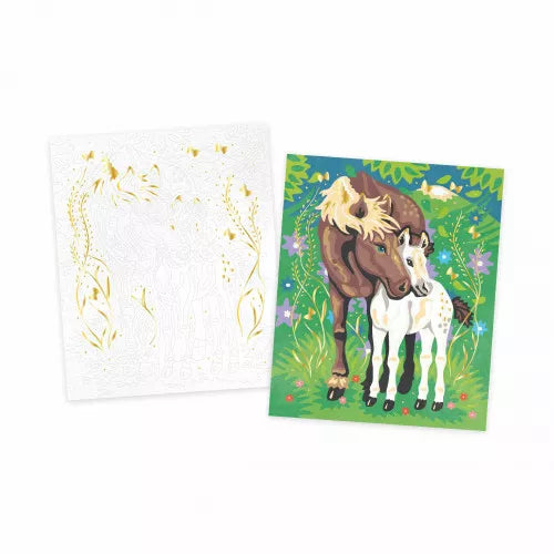 Janod - Malen nach Zahlen Aquarell „Pferd“
