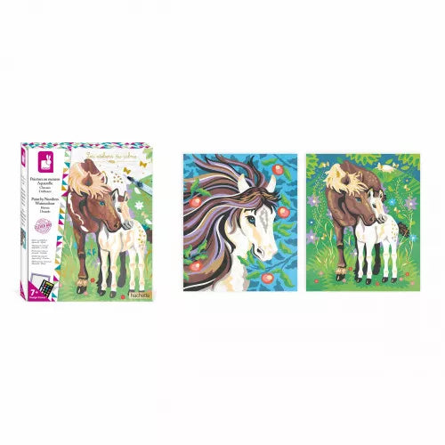Janod - Malen nach Zahlen Aquarell „Pferd“