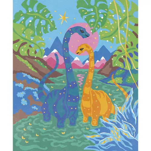 Janod - Malen nach Zahlen Aquarell „Dinosaurier“