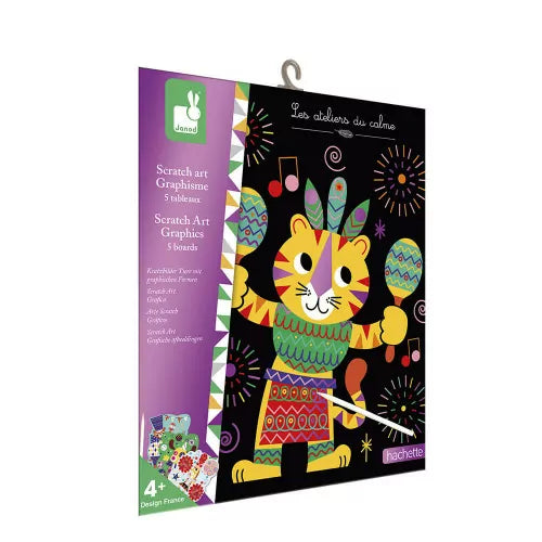 Janod - Kratzkunst „Grafische Muster“