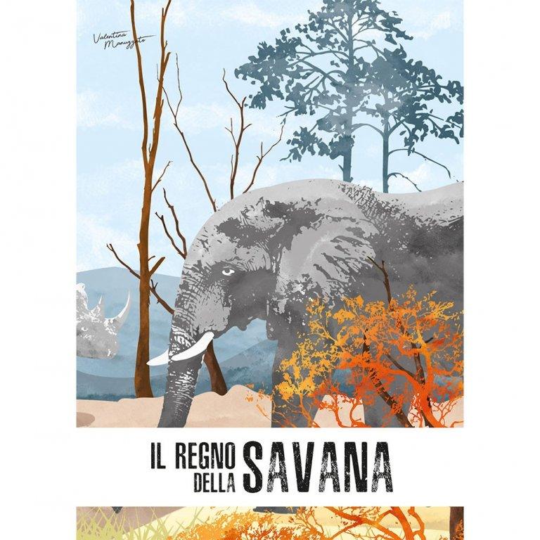 Il leone 3D. Il regno della Savana - Libro e modello 3D - Nani&S di Enza Tramontana