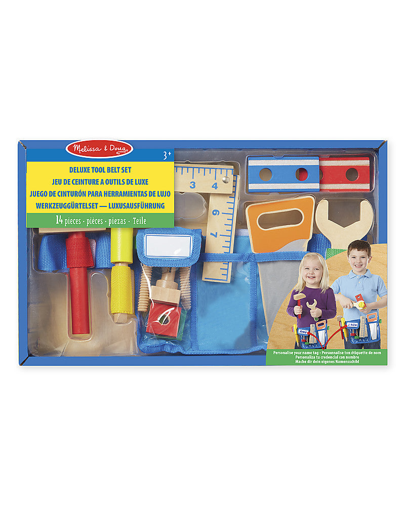 Cintura per attrezzi in legno deluxe - chiusura in velcro - Melissa & Doug