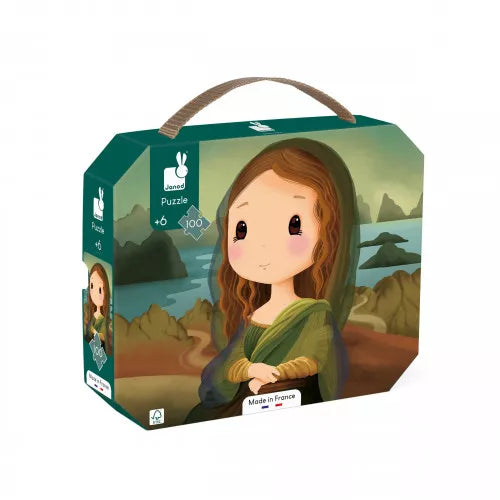 Janod - Puzzle „Inspiriert von „Leonardo Da Vinci““ – 100 Teile