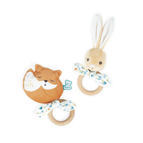KALOO - Beißring „Justin the Bunny“ – Holz