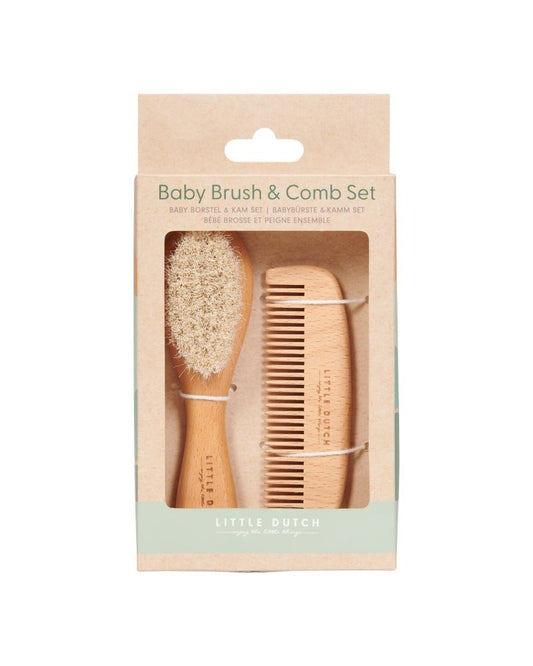 Little Dutch - Set spazzola e pettine in legno