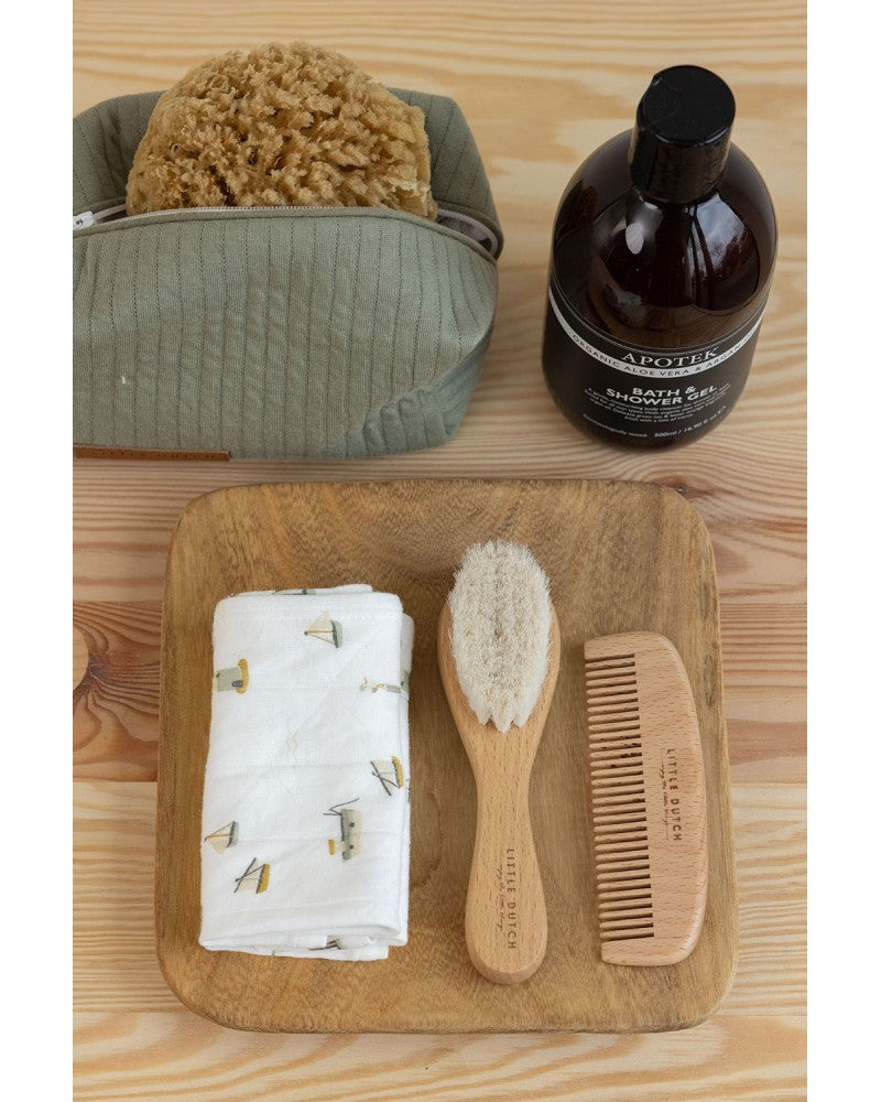 Little Dutch - Set spazzola e pettine in legno