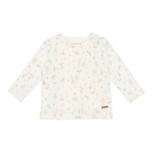 Little Dutch - Maglietta manica lunga Little Goose "Bianca" 50/56