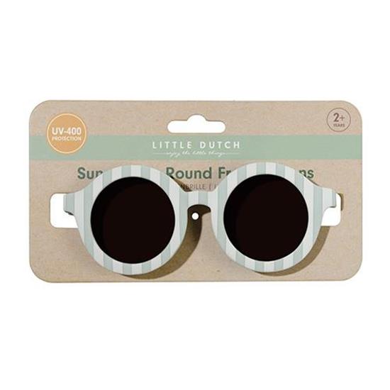 Little Dutch - Occhiali da sole polarizzati "Round Shape Fresch Green"