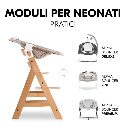 Hauck - Sedia evolutiva Alfa+ Bundle L